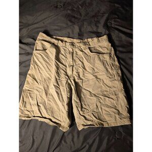 Wrangler Tan Basic Mens Shorts Size 38 Bermuda Length